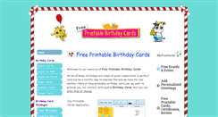 Desktop Screenshot of free-printable-birthday-card.com